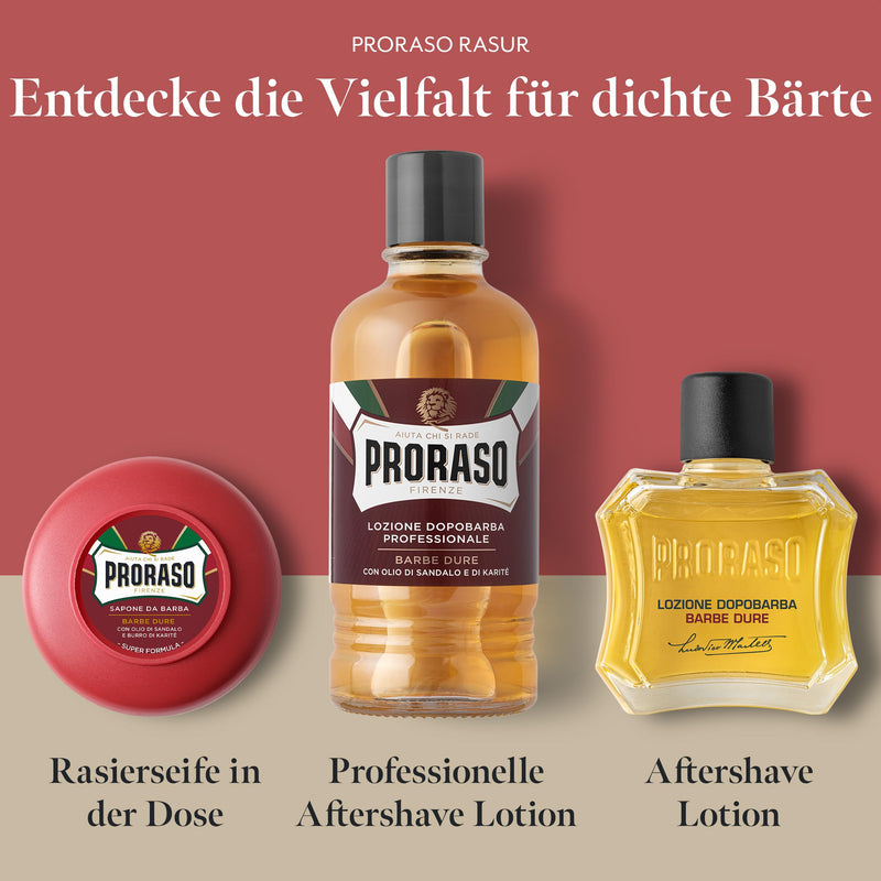 Proraso Professional After Shave Lotion Nourishing, 400 ml, aftershave for men with sandalwood & shea oil, helps restore skin comfort, Made in Italy - NewNest Australia