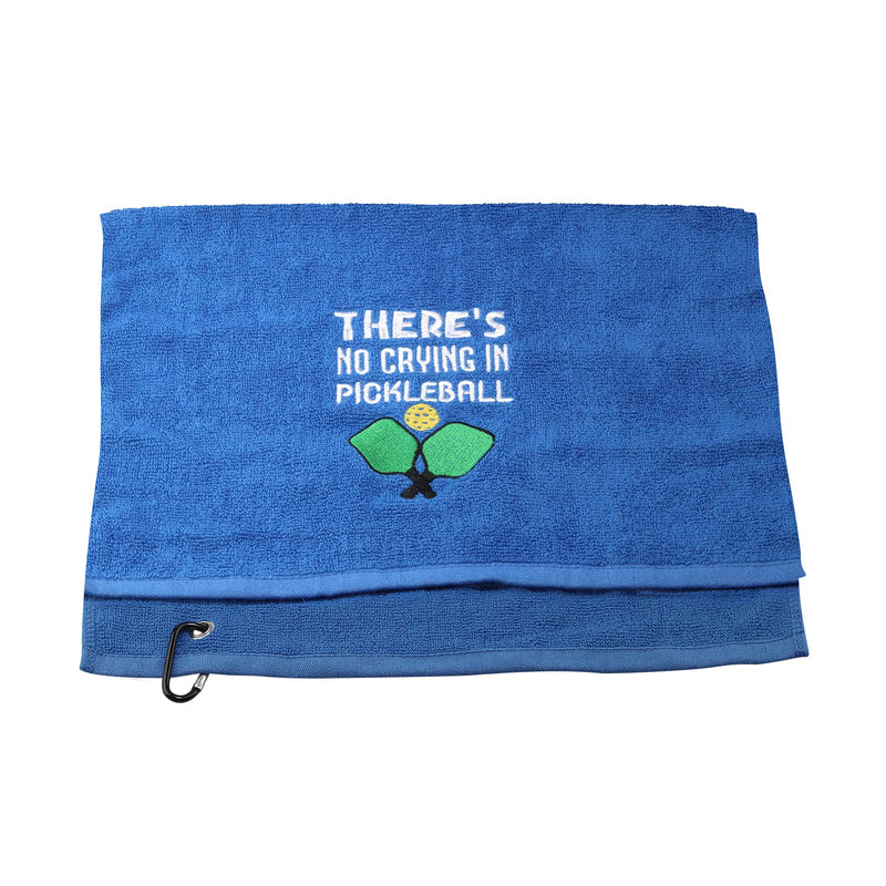 Pickleball Towel There's No Crying in Pickleball Player Embroidered Sports Teem Hand Towel Gift for Pickleball Player (No Crying in Pickleball) - NewNest Australia