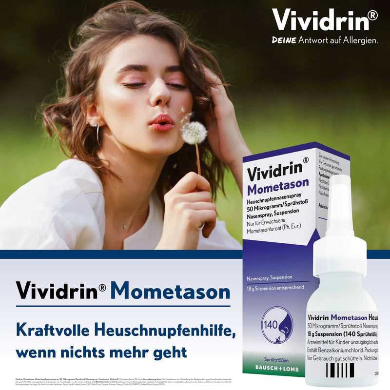 Vividrin Mometasone Hay Fever Nasal Spray: Nasal Spray for Hay Fever and Allergy Symptoms, 18 g 18 g (Pack of 1) - NewNest Australia
