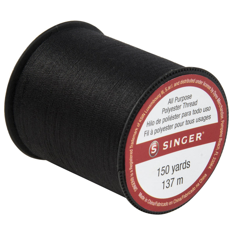 SINGER60110All Purpose Polyester Thread, 150 yards, Black 1- Pack - NewNest Australia
