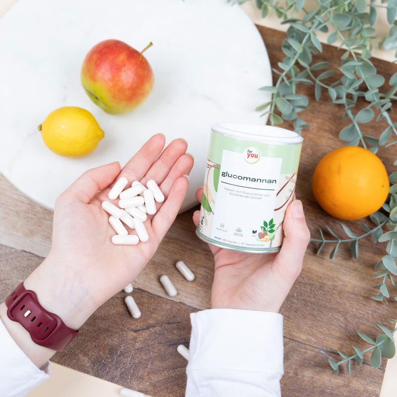 Glucomannan Capsules | 180 Capsules 3000Mg Per Daily Dose Glucomannan From Konjac Root Extract | With 95% Standardized Glucomannan Content | Saturation Capsules High Dose And Vegan - NewNest Australia