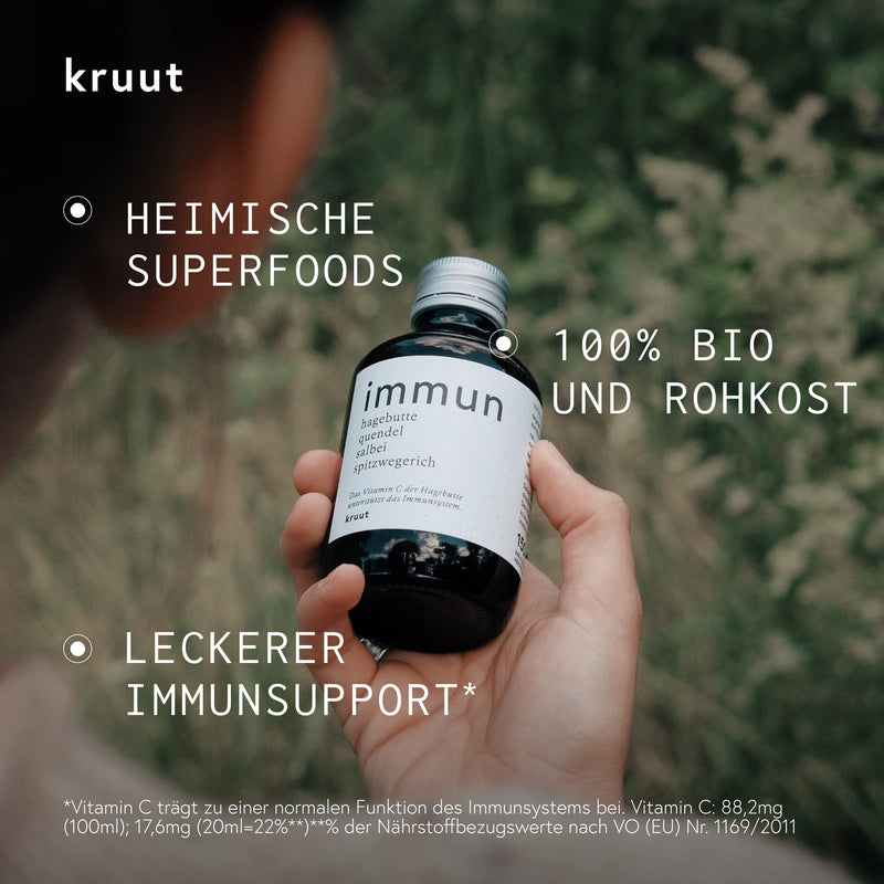 Kruut ‚ Immune Herbal Extract Organic 150Ml ‚ Elixir Made From Wild Herbs Rosehip, Sage, Ribwort Plantain, Thyme With Natural Vitamin C ‚ Oxymel Tincture Herbal Drink Syrup Treatment From Local Superfoods* 150 Ml (Pack Of 1) - NewNest Australia