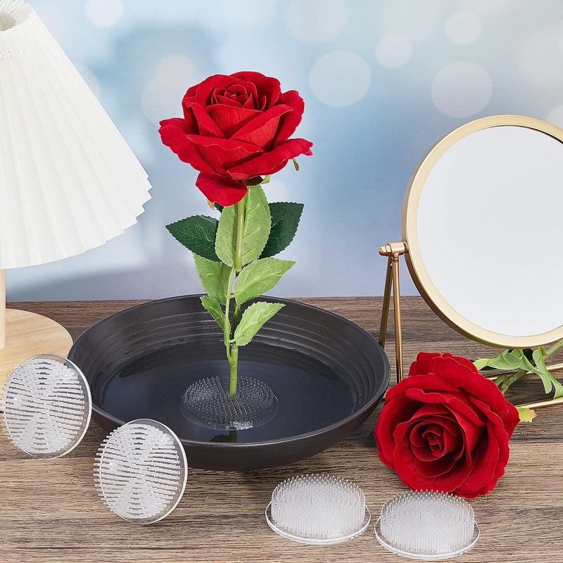 4 Pieces Plastic Flower Holder Pin Holder Clear Flower Arranger Japanese Decorations Flower Fixed Tools Floral Arrangement for Flower Arrangement, Plant Fixation, Plant Decoration 4 - NewNest Australia
