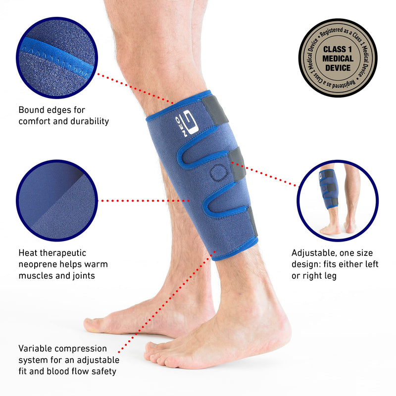 Neo-G Calf Shin Support for Pain Relief from Calf Injury, Shin Splints Treatment, Sprains, Running, Sports, Recovery - Adjustable Calf Compression Sleeve Men Women - Class 1 Medical Device - NewNest Australia