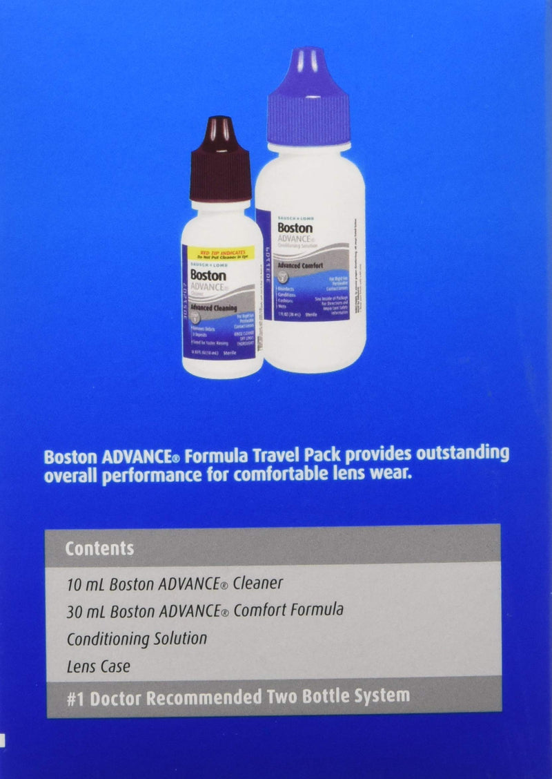 Bausch & Lomb Boston Advance Formula Travel Pack 1 Each, Combo 2 Piece Assortment Advance Travel Pack - NewNest Australia