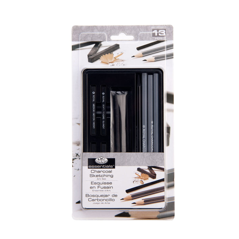 Royal & Langnickel RSET-ART2503 Small Tin Charcoal Drawing Art Set 1 Pack - NewNest Australia