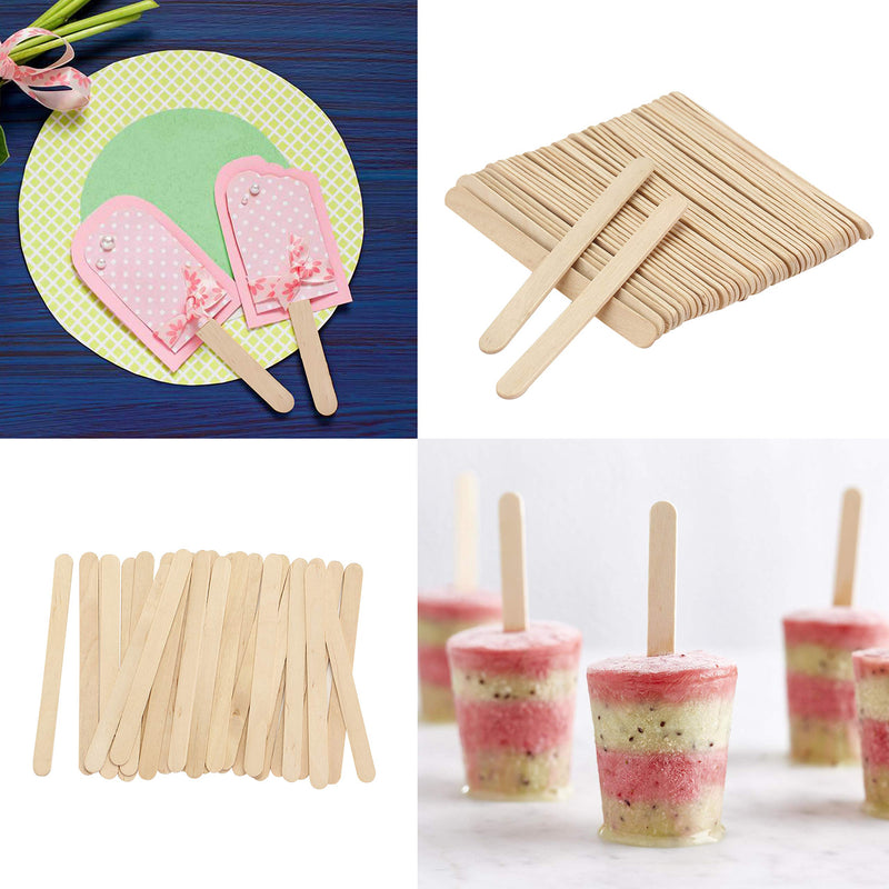 Mr. Pen- Popsicle Stick, Craft Sticks, 4.5 Inch, 200 Pack, Wax Sticks, Popsicle Stick Crafts for Kids, Wood Sticks, Wooden Sticks for Crafts, Sticks for Crafting, Ice Cream Sticks, Wood Craft Sticks - NewNest Australia