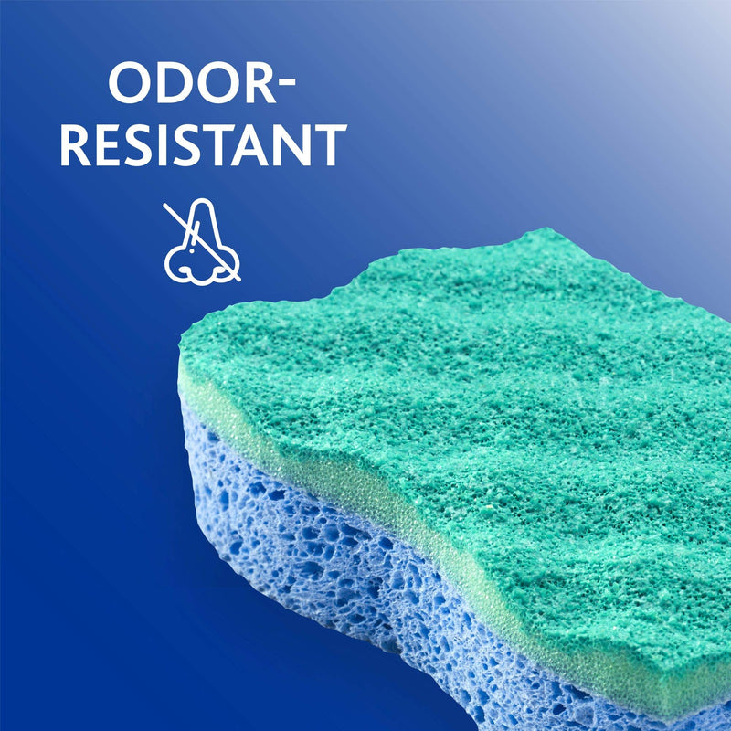 O-Cedar Scrunge Multi-Use (Pack of 6) Non-Scratch, Odor-Resistant All-Purpose Scrubbing Sponge Safely Cleans All Hard Surfaces in Kitchen and Bathroom, 6 Count (Pack of 1), Blue 6 Count (Pack of 1) - NewNest Australia