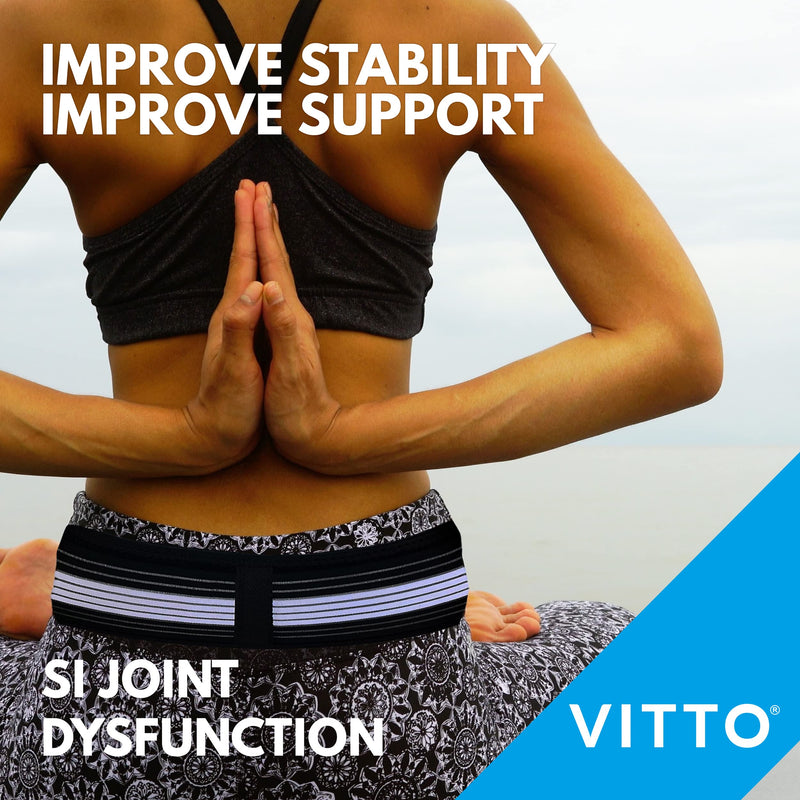 VITTO Sciatica Pain Relief Belt - Anti-slip, Adjustable Lower Back Brace for Nerve Pain Relief, Sacroiliac Joints, Hip Pain Relief - Lower Back Support for Men & Lower Back Support for Women - NewNest Australia