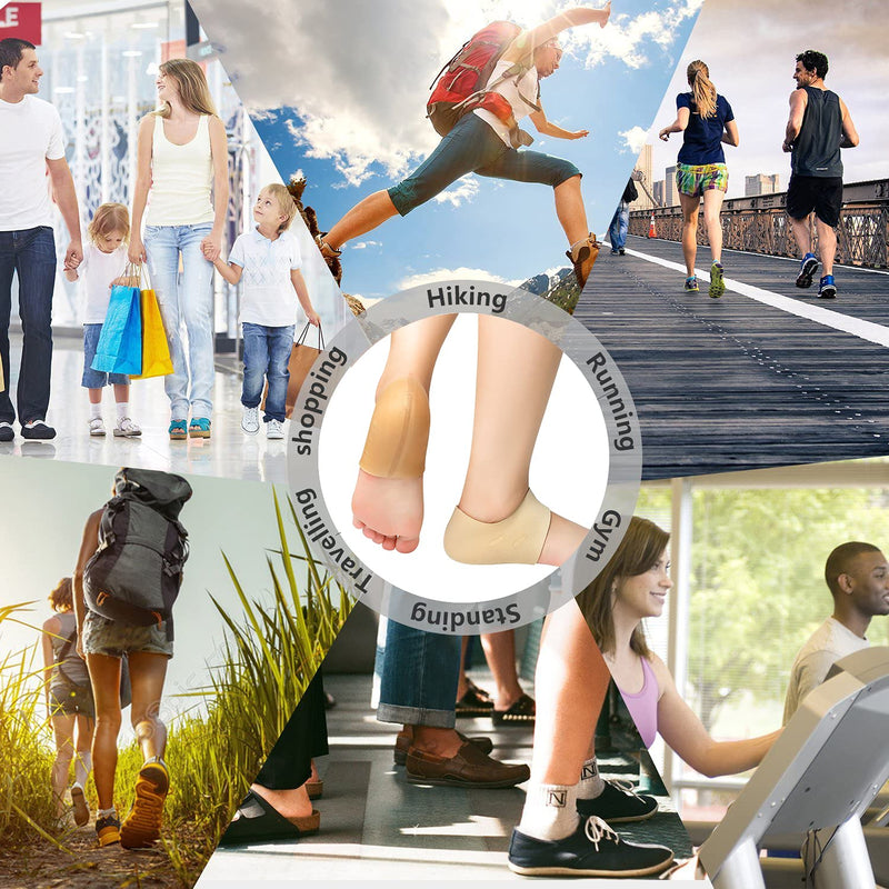 Heel Protectors, 2 Pairs Heel Cushion, Heel Sleeves, New Material, Gel Heel Cups, Heel Pads Great for Plantar Fasciitis, Heel Pain Relief, Heel Support, Heal Dry Cracked Heels, for Men and Women. - NewNest Australia