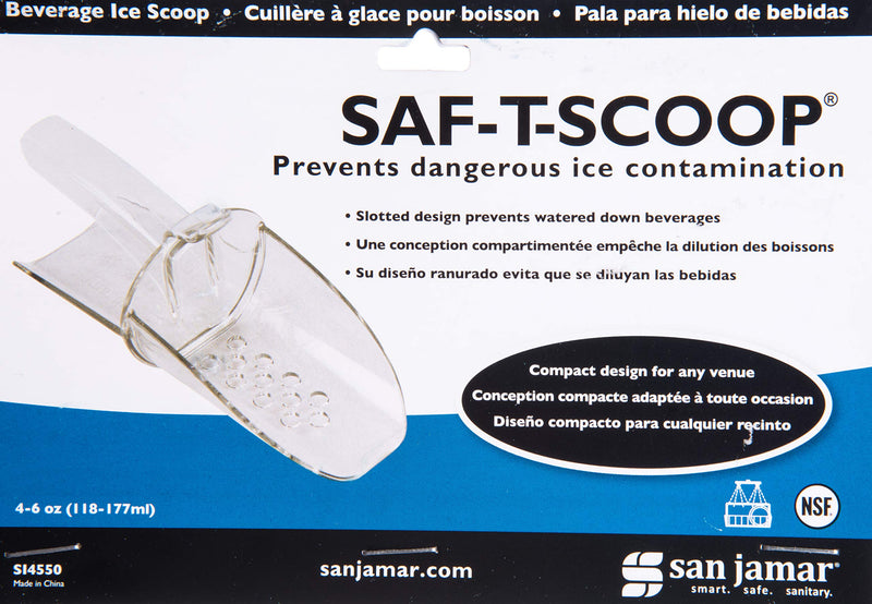 NewNest Australia - San Jamar SI4550 Banquet Saf-T-Scoop Ice Scoop, 4-6 oz (118-177 ml) 