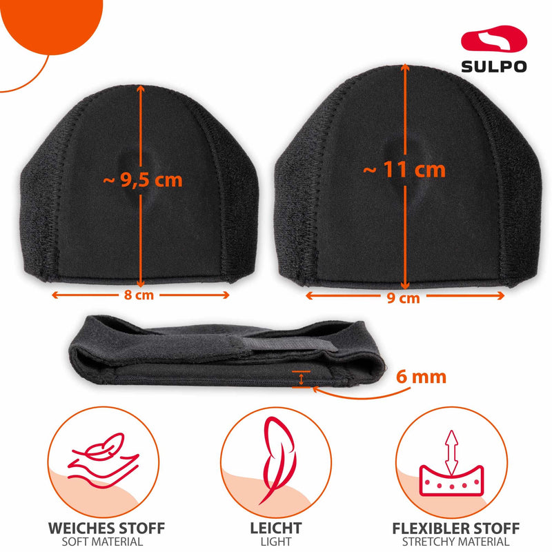 SULPO 1 pair of heel spur insoles - orthopedic silicone heel protection for shoes - heel pads - insoles gel - socks 40-46 L 40 - 46 - NewNest Australia