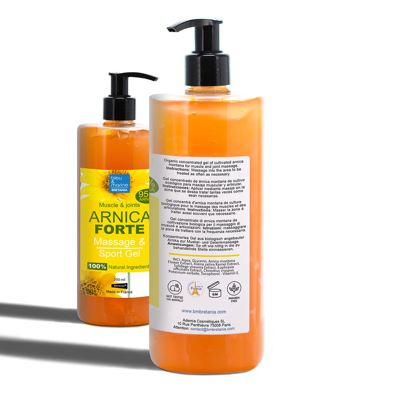 Arnica Extra Strong Muscle And Joint Massage Gel Soothing Anti-Stretch Strips Sport Relief Gel For Athletes Tired Legs Varices Economy Pack 3 X 200 Ml - 600 Ml - NewNest Australia