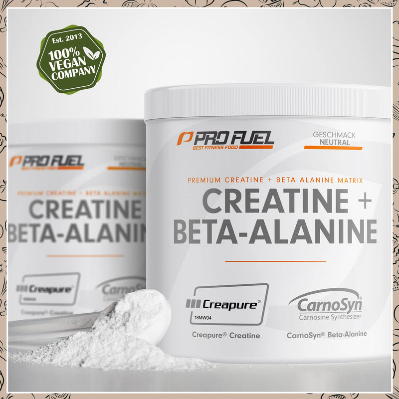 Creatine Monohydrate + Beta-Alanine 300 G - Premium Creapure Creatine 5 G + Carnosyn Beta-Alanine 5 G Per Serving - Ultra High Dose For Weight Sports & Bodybuilding - Made In Germany - Tasteless - NewNest Australia