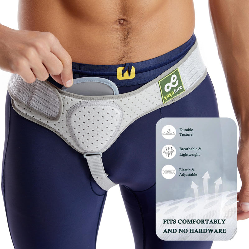 gagaiuco hernia belt; Inguinal hernia belt for men and women - hernia band inguinal hernia bandage can be worn left and right - flexible adjustable inguinal hernia belt L 1 - NewNest Australia