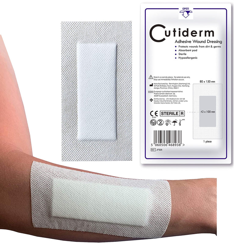 Pack of 30 Cutiderm Assorted Adhesive Sterile Wound Dressings Suitable for cuts and grazes, Diabetic Leg ulcers, venous Leg ulcers, Small Pressure sores - NewNest Australia