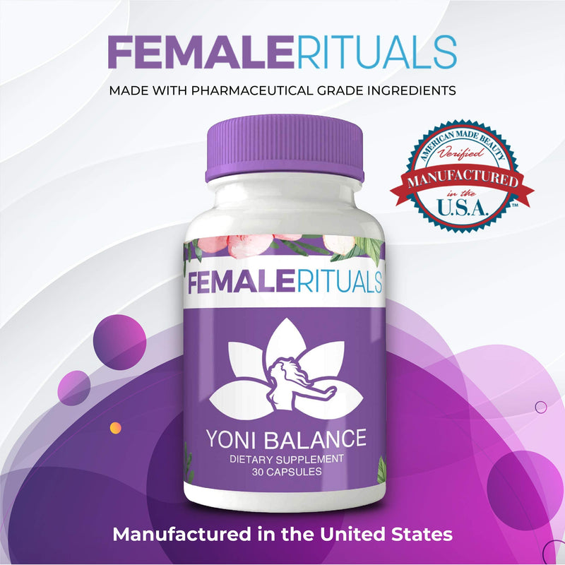 Female Rituals Yoni Balance Vaginal Tightening Pills with Kacip Fatimah, No Tightening Gel or Cream Needed - Vaginal Rejuvenation and Dryness Moisturizer - NewNest Australia