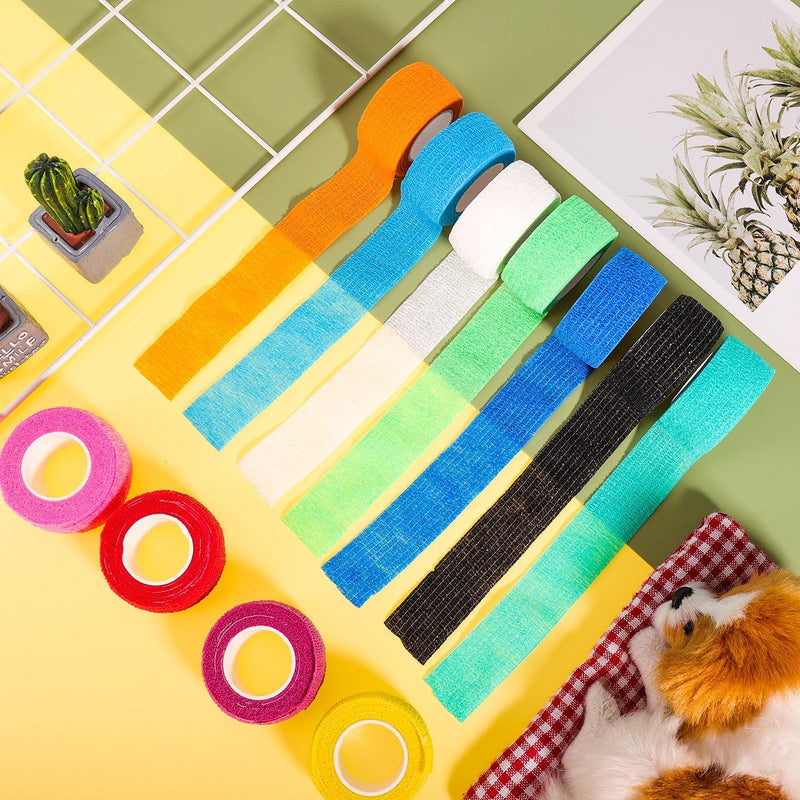 Tonyg-P Self-Adhesive Bandage Elastic Cohesive Bandage Animal Bandage Self-Adhesive Bandage For Stretch Athletes Sports Wrist Ankle (2.5 Cm X 4.5 M) 12 Rolls - NewNest Australia
