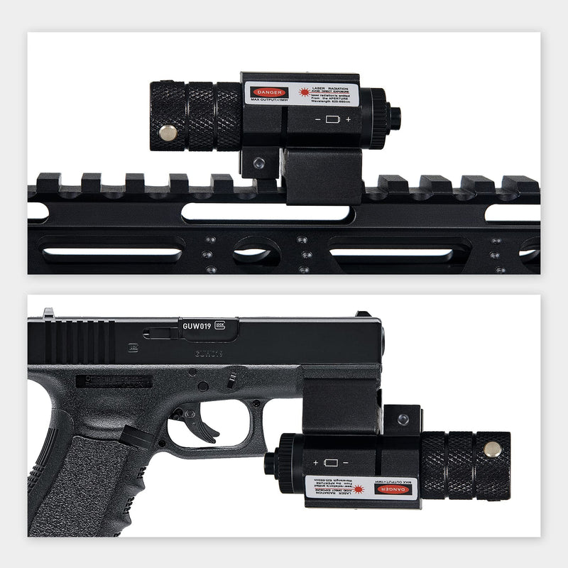 Pinty Compact Tactical Red Laser Sight with Picatinny Mount Alan Wrenches for Hunting - Easy and Bright - NewNest Australia