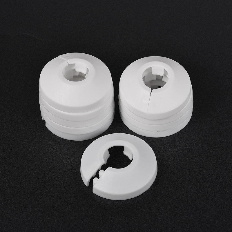 uxcell Pipe Cover Decoration, 16mm PP Plastic Radiator Escutcheon Water Pipe Drain Line Cover White 10pcs - NewNest Australia