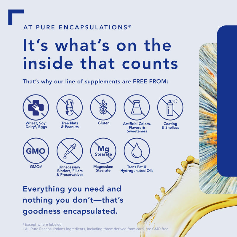 Pure Encapsulations - Hawthorn Extract - Crataegus Oxyacantha Hypoallergenic Supplement for Cardiovascular System Support - 120 Capsules Standard Packaging - NewNest Australia