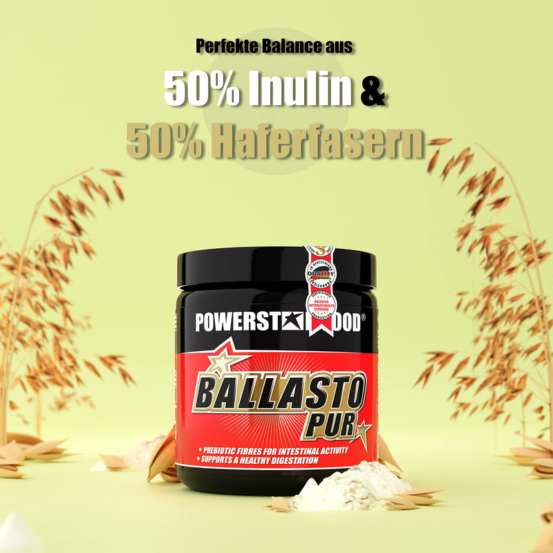 Ballasto Pure Prebiotic Fiber Powder Made Of Inulin & Oat Fibers For Healthy Intestinal Care And Normal Digestion Pharmaceutical Quality Vegan Made In Germany 300 G - NewNest Australia