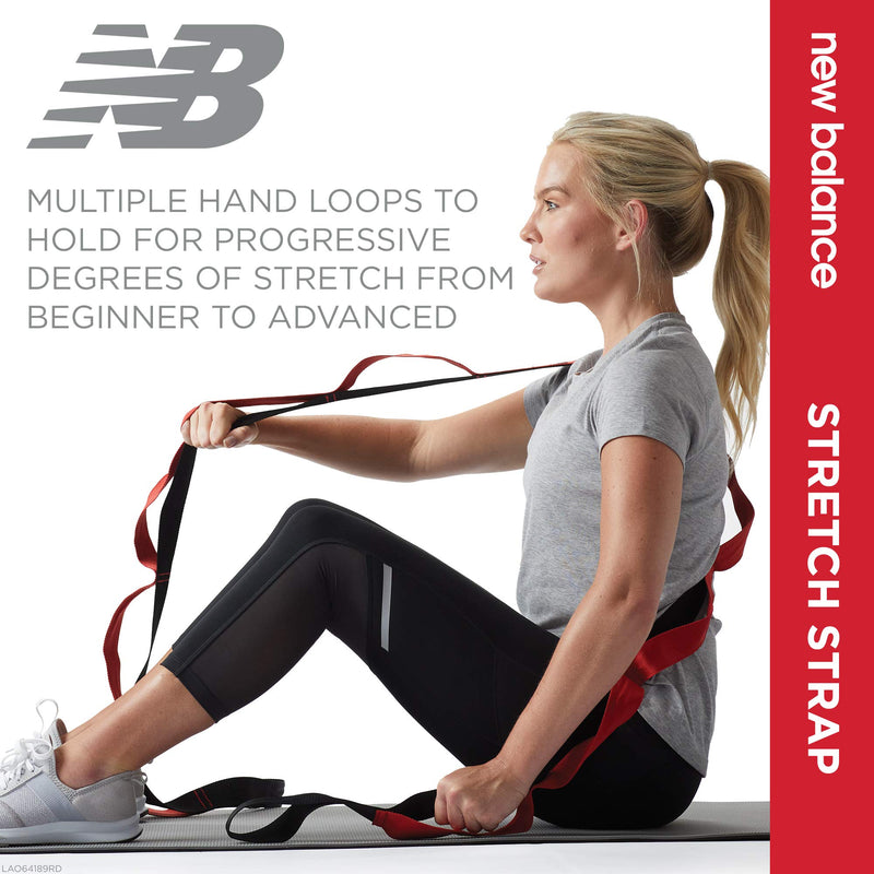 New Balance Stretching Strap with Loops for Flexibility - Stretch Bands for Yoga & Physical Therapy - Exercise & Workout Straps - NewNest Australia