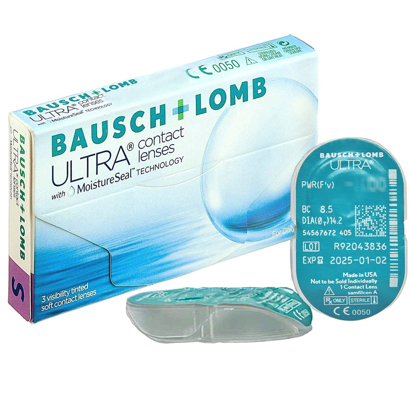 Bausch + Lomb Ultra Contact Lenses With Moisture Seal Technology Monthly Lenses Soft Bc 8.5 Mm / Dia 14.2, Clear, 3, Bc 8.5 Millimeters, Dia 14.2 Millimeters, -3.5 Diopters - NewNest Australia