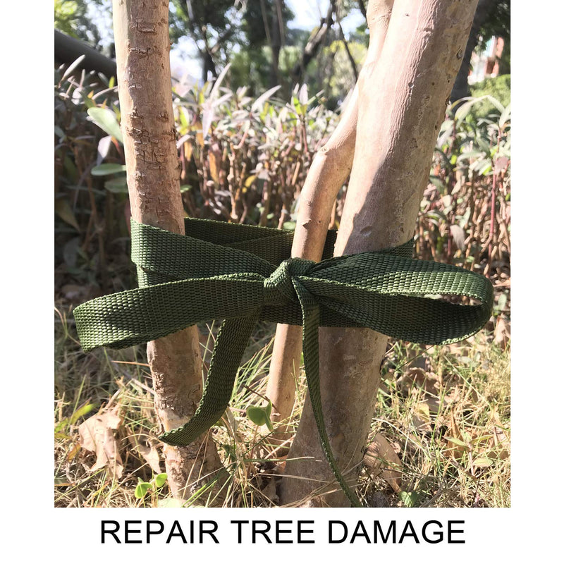 SN28 Green Tree Tie Strap 3/4'' x 50' Garden Tie for Staking and Guying, 1,500 Lbs Strength 50 Feet - NewNest Australia