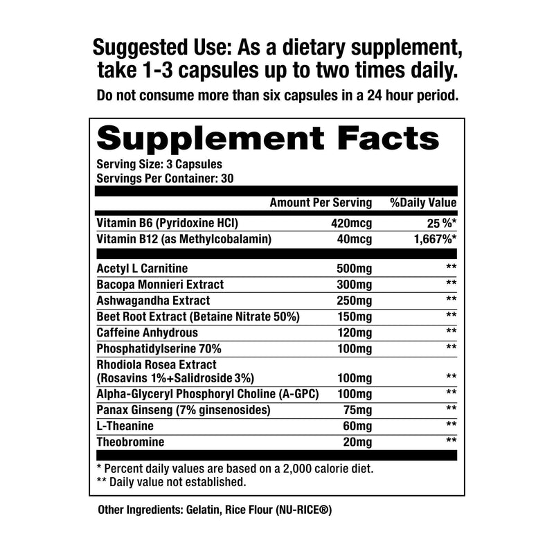 Jocko Discipline GO Concentrated Nootropic Brain Support - Preworkout Energy & Focus Booster - 30 Day Boost - NewNest Australia
