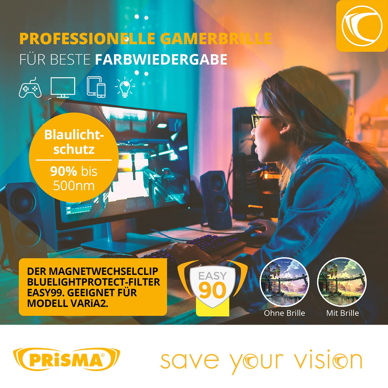 Prisma Varia 2: As Selected - Glasses With Blue Light Magnet Front Filter Or Only Blue Light Magnet Front Filter Or Glasses Frame Only, 08 Easy90 Front Filter - NewNest Australia