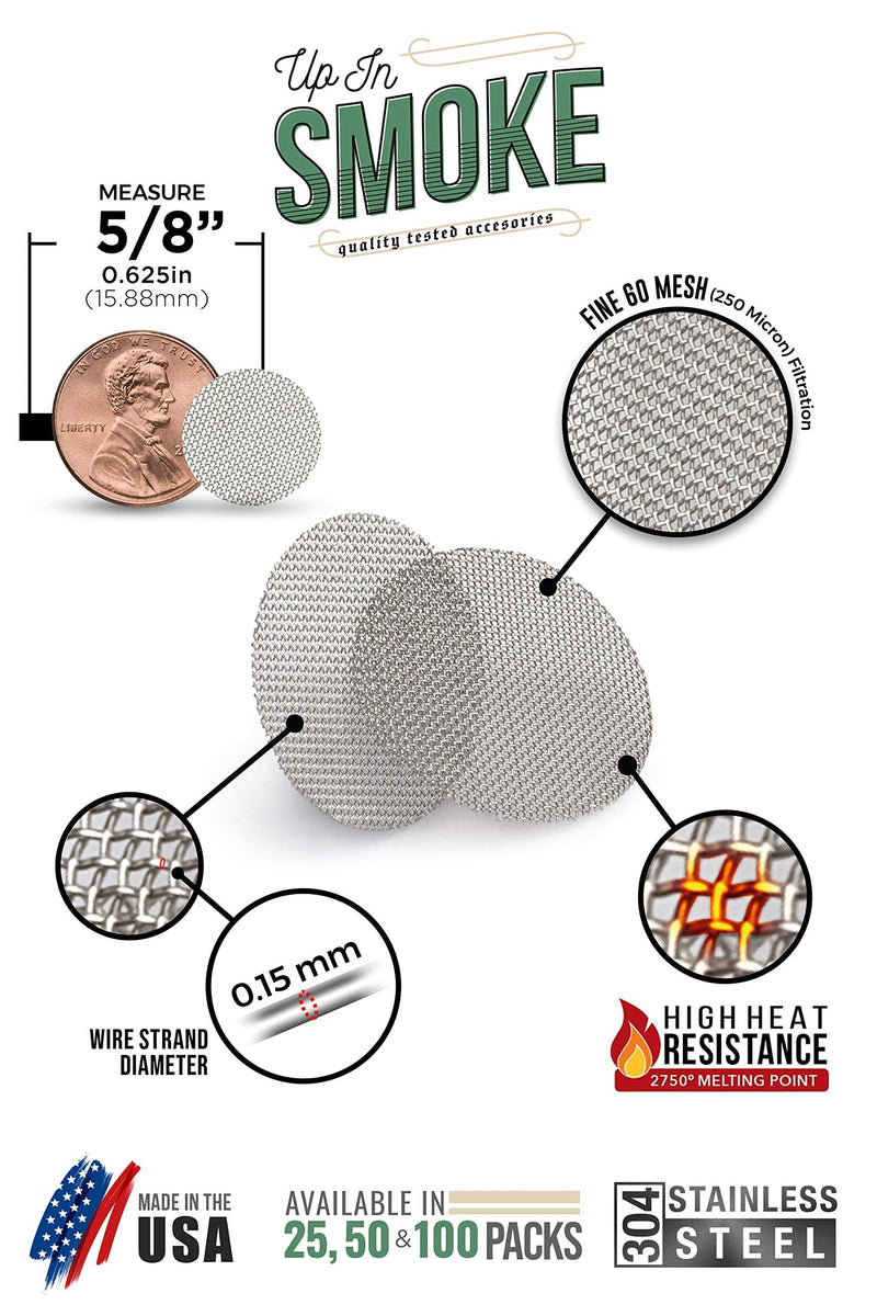 Made in The USA - 50 5/8"(.625) 304 Stainless Steel Premium Pipe Screen Filters - NewNest Australia
