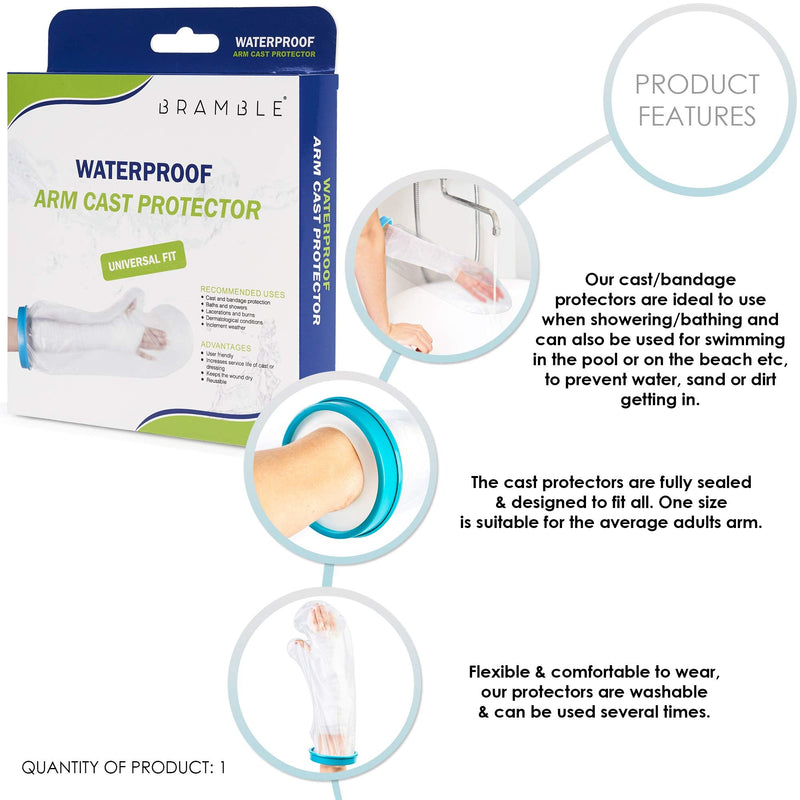 Bramble - Waterproof silicone cast protection (arm) for bath and shower - NewNest Australia