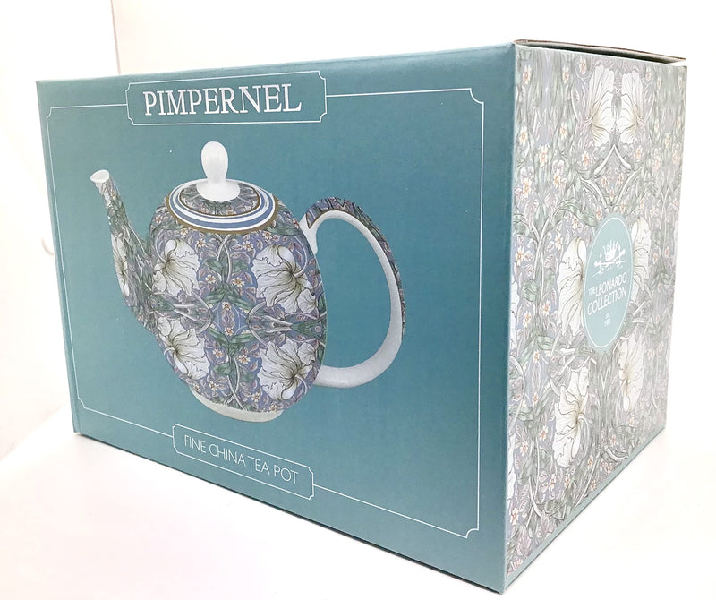 William Morris Pimpernel - Beautiful Floral Fine China Teapot LP94407-4 Cup Teapot - NewNest Australia