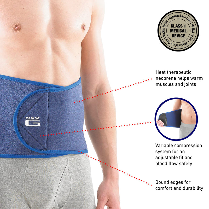 Neo-G Waist Back Support Brace - for Lower Back Pain Relief, Muscle Spasm, Sprains, Tired Muscles, Arthritis, Injury Recovery - Adjustable Compression Lumbar Support Belt - Class 1 Medical Device - NewNest Australia