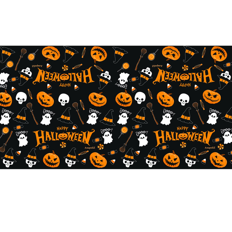 Halloween Plastic Tablecloth | 3 Pcs Pack (54” Inch Wide x 102” Inch Long) | Halloween Rectangular Table Cover | Pumpkin, Witches Table Decoration | Halloween Party Decorations Tablecover |by Anapoliz - NewNest Australia