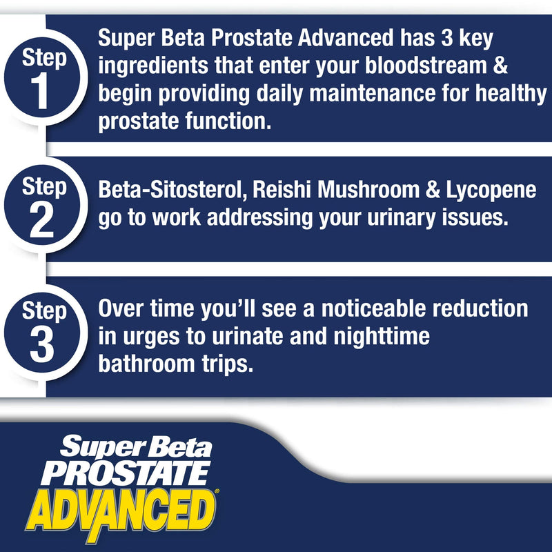 Super Beta Prostate Advanced Chewables - Delicious, Urologist Recommended Prostate Supplement for Men – Reduce Bathroom Trips, Promote Sleep, Support Prostate Health (60 Chews, 1-Bottle) - NewNest Australia