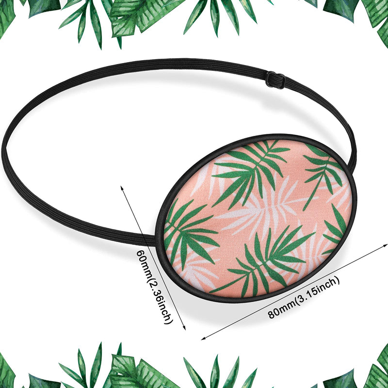 SATINIOR Silk Adjustable Eye Patch 4 Pieces Lazy Eye Patches with Elastic Strap Single Right or Left Pirate Eye Patch for Adults Kids Soft Silky Eyepatch with Unicorn Skull Leaves Wave Pattern - NewNest Australia