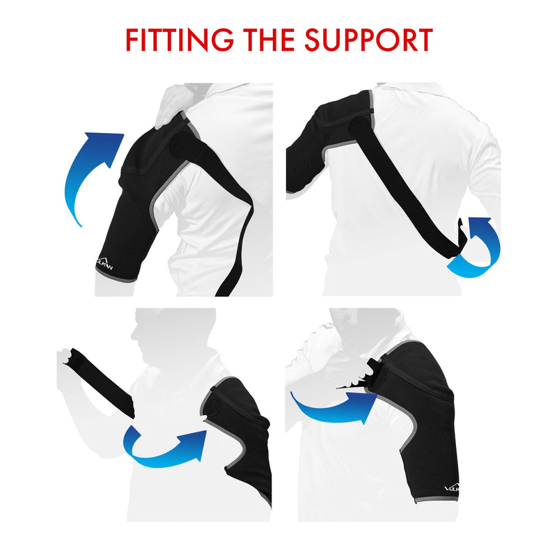 Volcano Classic Shoulder Support Sports Medium Shoulder Support For Rotator Cuff Injuries Ac Joint Support And Dislocations Shoulder Strap For Men And Women Braces - NewNest Australia