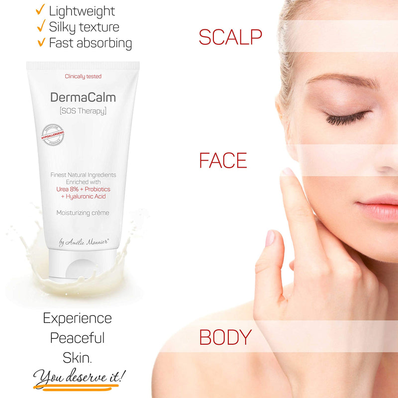 Clinically Tested Cream for Eczema, Dermatitis and Psoriasis Treatment - Urea 8%, Probiotics w/Best Natural Ingredients - Face & Body Lotion - Itchy, Severely Dry, Scaly Skin. Moisturizer - NewNest Australia