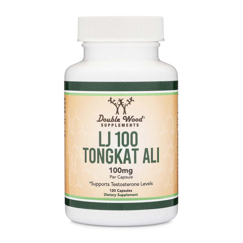 Tongkat Ali for Men (120 Capsules) - Only Clinically Proven and Patented Tongkat Ali Formula (LJ100 Std to 40% Glycosaponins, 22% Eurypeptides) Manufactured in The USA by Double Wood Supplements - NewNest Australia