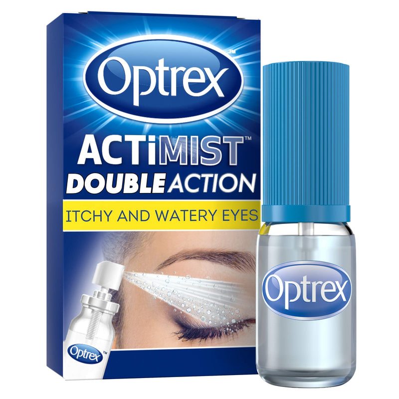 Optrex Actimist Double Action, For Itchy & Watery Eyes, Soothing & Protecting Spray, 10ml each, Hay Fever Relief, Soothes Allergy Symptoms, Reduces Moisture Loss - NewNest Australia