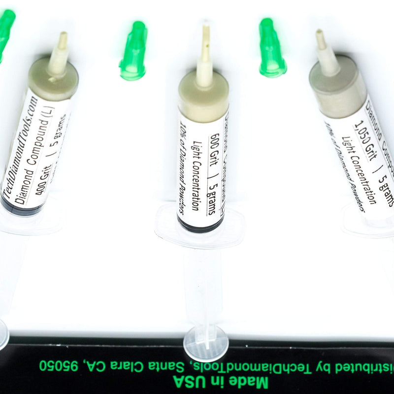 TechDiamondTools Kit of 3 Diamond Lapping Paste Polishing Compound 400 600 1050 Grit Lapidary Paste for Rock Glass Metal Jewelry Resin Marble with 10% of Diamond Powder USA Made 1050 600 400 grit - NewNest Australia