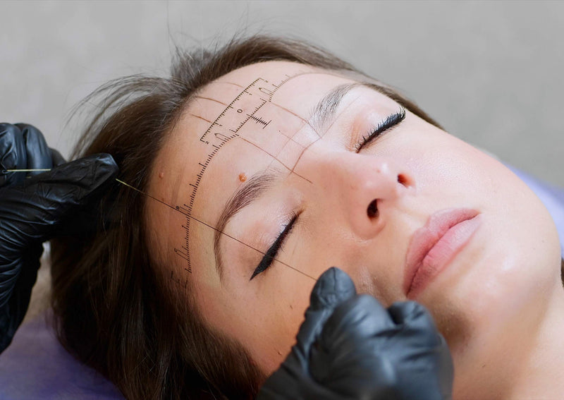LIUDEX Pre-Inked Eyebrow Mapping String – an Essential Cosmetic Tool for Microblading and Waxing; Effective and Easy-to-Use Black Ink Eyebrow Thread Brow Marker for Flawless Perfection - NewNest Australia