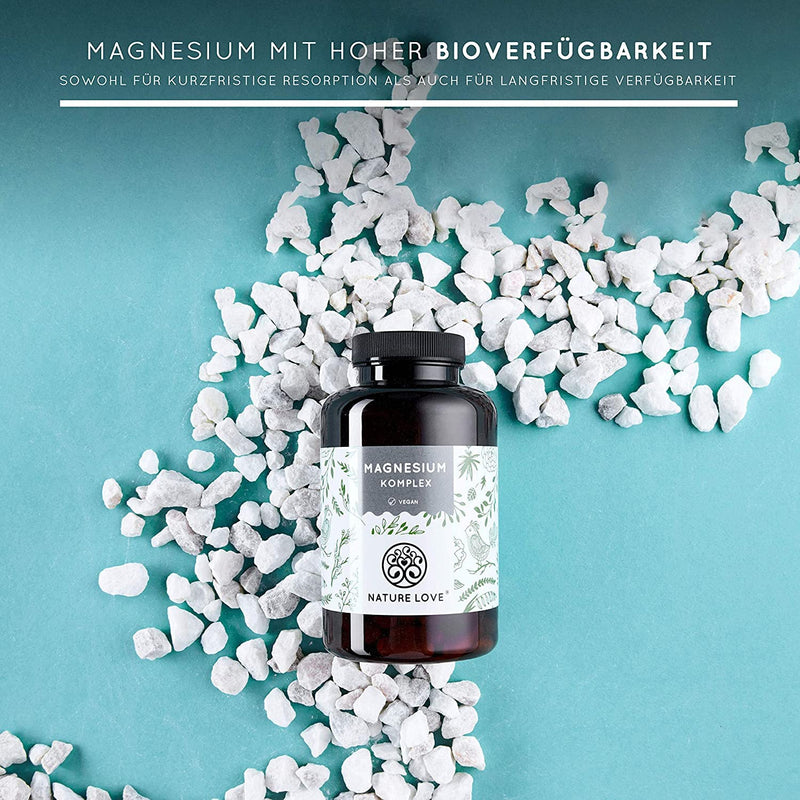 Magnesium Complex, 400 Mg Elementary Magnesium Per Daily Dose, Magnesium Citrate, Magnesium Oxide, Magnesium Bisglycinate, Magnesium Malate, Magnesium Ascorbate, Vegan And High Dosage - NewNest Australia
