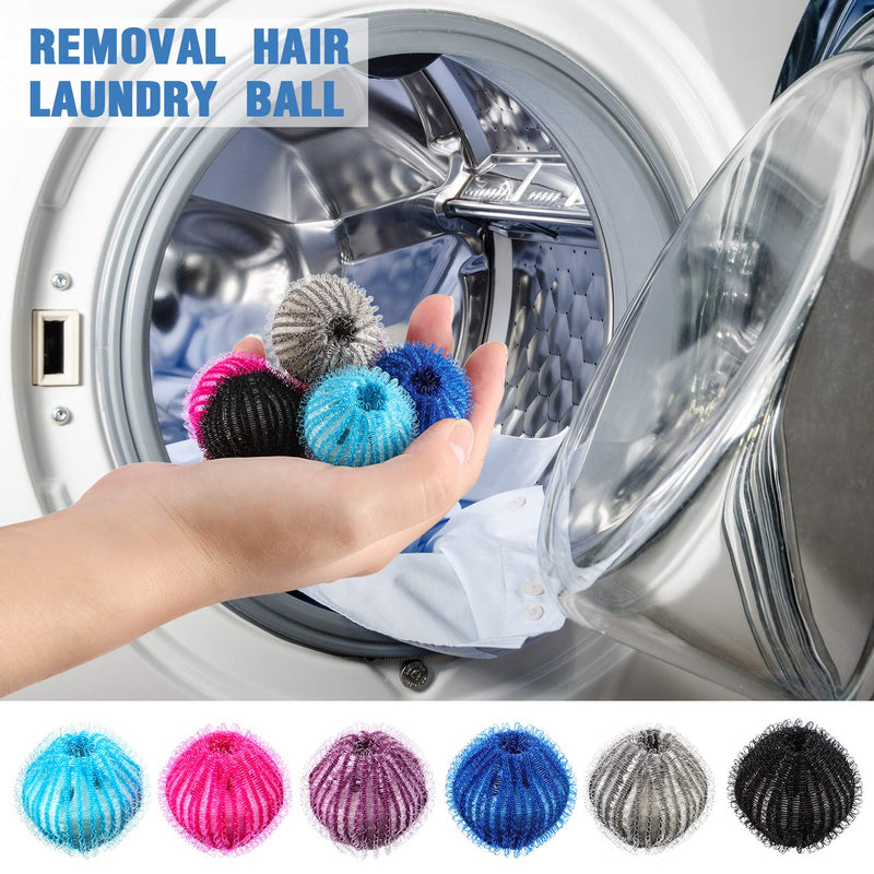 Pet Hair Remover for Laundry Lint Remover Washing Balls Reusable Dryer Balls Pet Hair Dryer Ball Lint Remover for Laundry, 6 Colors (12) 12 - NewNest Australia