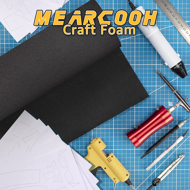 Black Foam Sheets Roll, Premium Cosplay Large EVA Foam Sheet 13.9" x 59",5mm Thick, High Density 89kg/m3 for Cosplay Costume, Crafts, DIY Projects by MEARCOOH Large-black - NewNest Australia