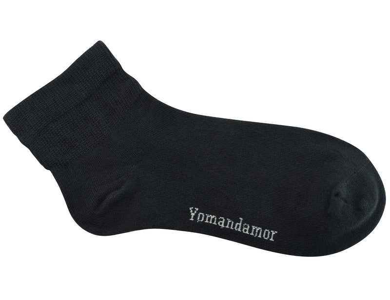 Yomandamor Men's 6 Pairs Combed Cotton Diabetic Ankle Socks with Seamless Toe and Non-Binding Top 10-13 6 Pairs Black - NewNest Australia
