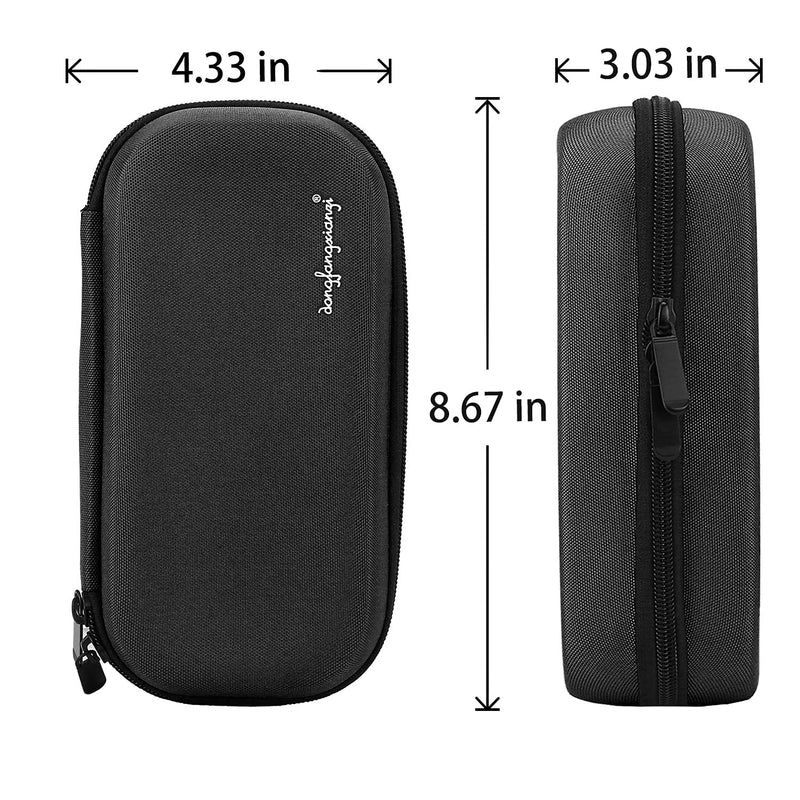 YOUSHARES Insulin Cooler Travel Case - Handy Medication Insulated Diabetic Carrying Cooling Bag for Insulin Pen, Glucose Meter and Diabetic Supplies with 3 Cooler Ice Pack (Black) H_black_3pc Ice Packs - NewNest Australia