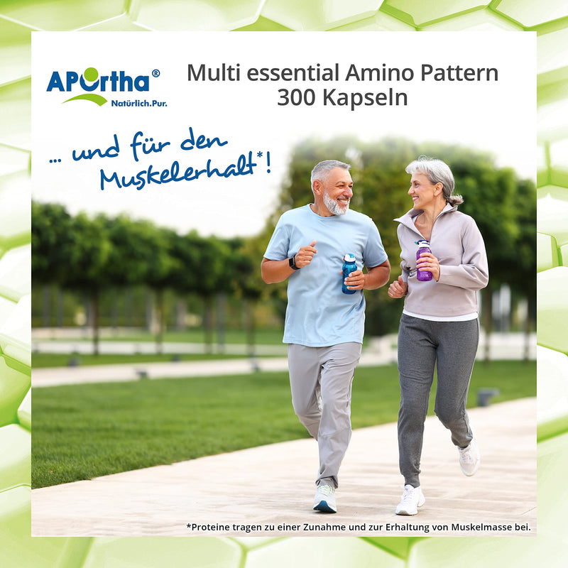 Aportha Multi Essential Amino Pattern I 300 Capsules With 8 Essential Amino Acids According To Prof. Dr. Luc√†-Moretti For Optimized Protein Supply, Amino Acids Complex High Dose Eaa Vegan - NewNest Australia